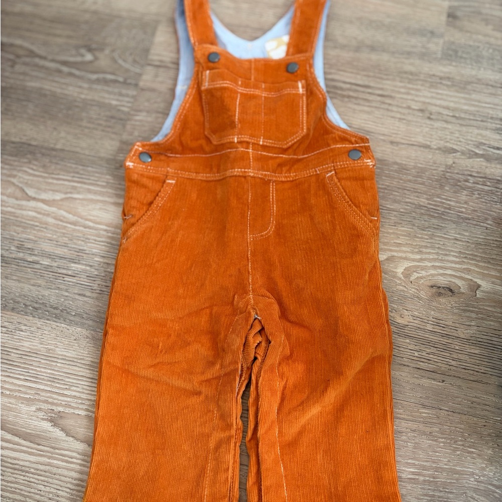 Hatley Orange Kids Corduroy Overalls